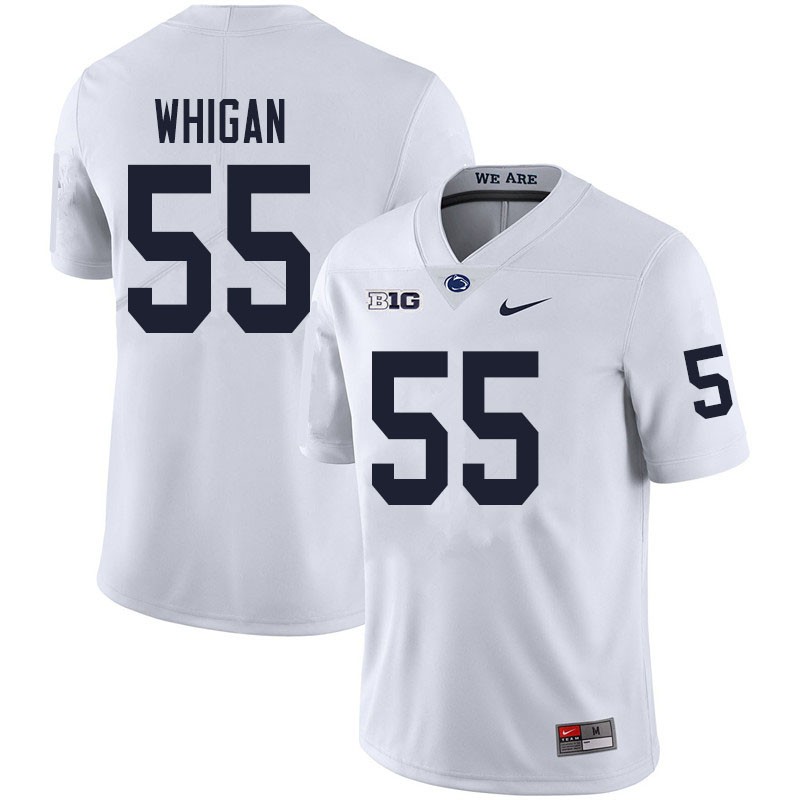 Men #55 Anthony Whigan Penn State Nittany Lions College Football Jerseys Sale-White